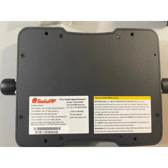 SOLIDRF CELL PHONE REPEATER FIVE BAND SIGNAL BOOSTER - Picture 7 of 8